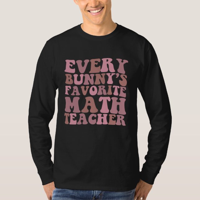 T-shirt Le professeur de mathématiques préféré de chaque l (Devant)