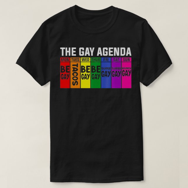 T-shirt Le programme gay LGBT Pride (Design devant)