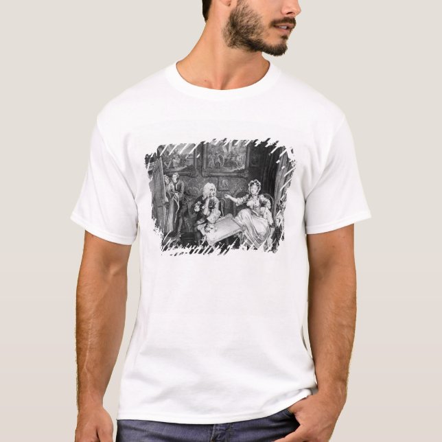 T-shirt Le progrès d'une prostituée, plat II, querelles (Devant)