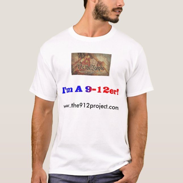 T-shirt Le projet 9-12 et "moi suis un 9-12er ! " (Devant)