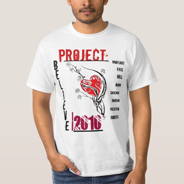 T-shirt Le projet croient (Devant)