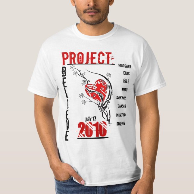 T-shirt Le projet croient la finale (Devant)