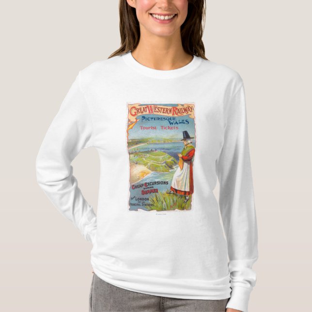 T-shirt Le promo de Great Western Railray voyage au Pays (Devant)