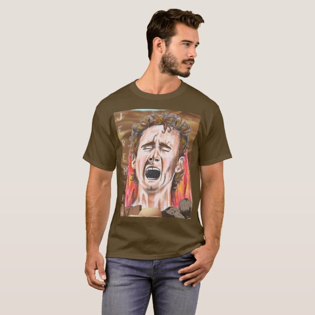 T-shirt Le prophète Jérémie dans le désert (Devant entier)