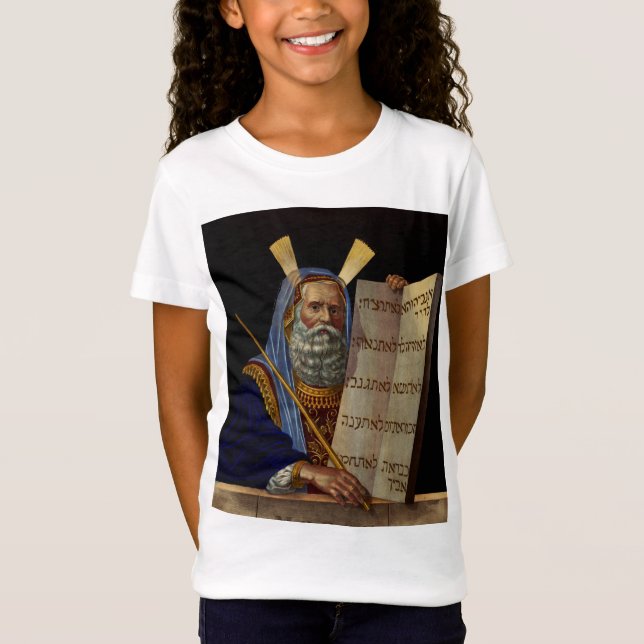 T-Shirt Le prophète Moïse avec les tablettes de la loi (Devant)