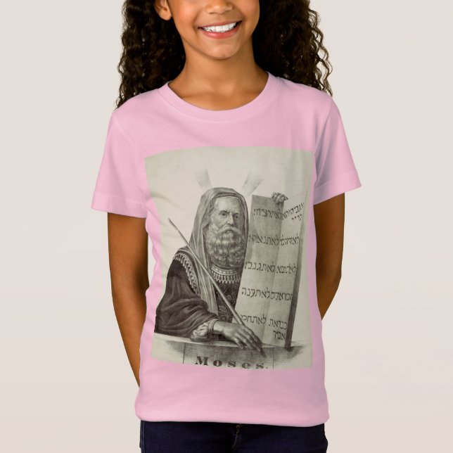 T-Shirt Le prophète Moïse avec les tablettes de la loi (Devant)