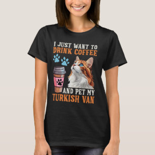 T-shirt Le propriétaire de chats VEUT JUSTE BOIRE CAFÉ PET