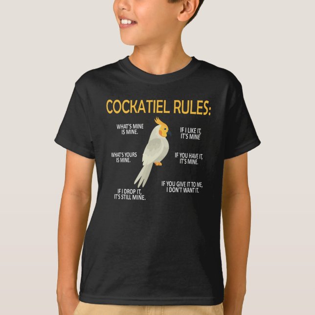 T-shirt Le Propriétaire De Cockatiel Délivre Un Amoureux D (Devant)