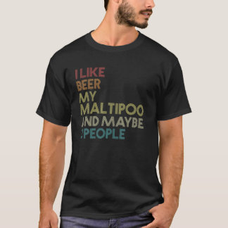 T-shirt Le propriétaire de la bière de chien de Maltipoo C