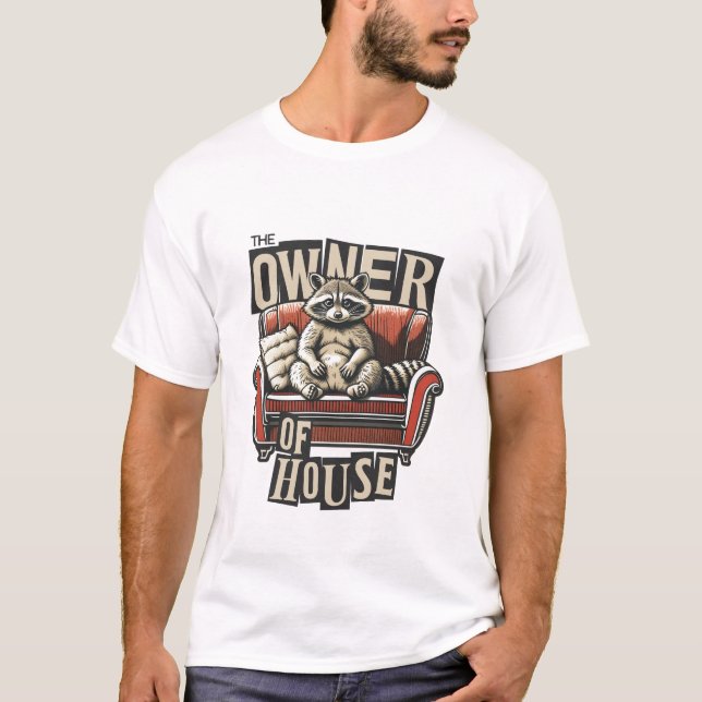 T-shirt Le propriétaire de la maison design fun pour les a (Devant)