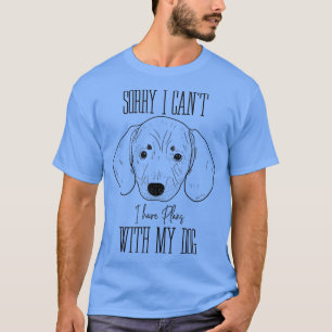 T-shirt Le Propriétaire Du Chien Prévoit Avec Ma Chiweenie