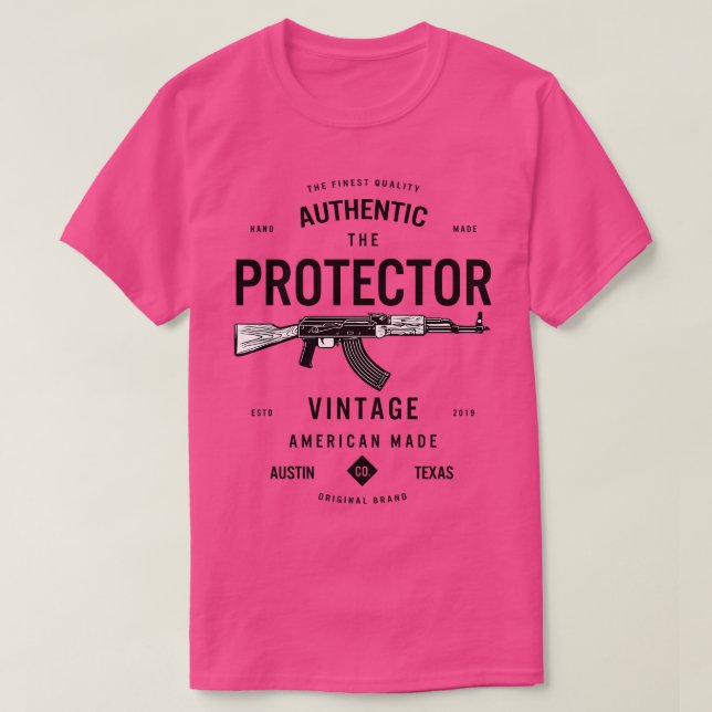 T-shirt Le protecteur de fusil (Design devant)