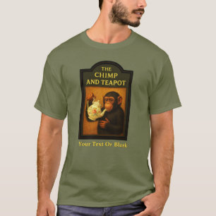 T-shirt Le Pub Le Chimpanzé Et La Théière
