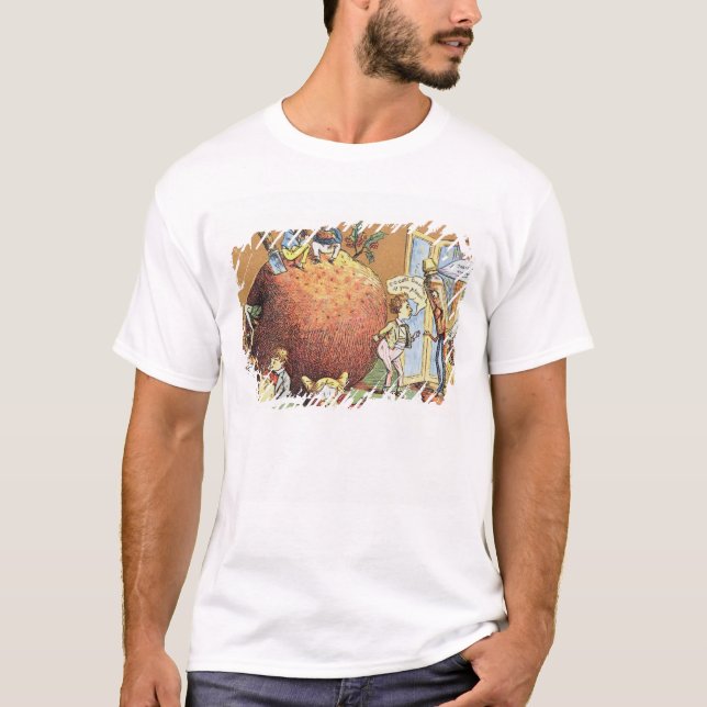 T-shirt Le pudding de Noël (Devant)