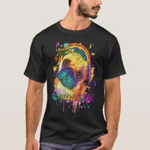 T-shirt Le Puggle est réel Humour de Carlin Bouledogue Ho