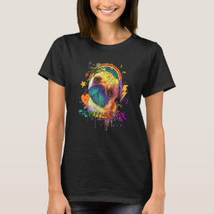 T-shirt Le Puggle Est Réel Pug Néerlandais Humour Bouledog