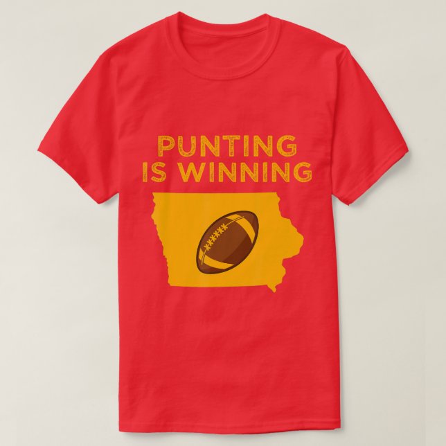 T-shirt Le punting c'est gagner iowa J'applaudis pour The  (Design devant)