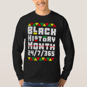 T-shirt Le pyjama de l'histoire des Noirs célèbre le Mont 