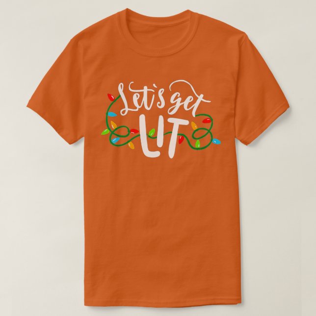 T-shirt Le pyjama de Noël amusant Faisons Lit Noël (Design devant)