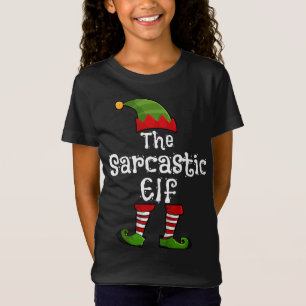 T-Shirt Le pyjama de Noël de la famille des elfes sarcasti