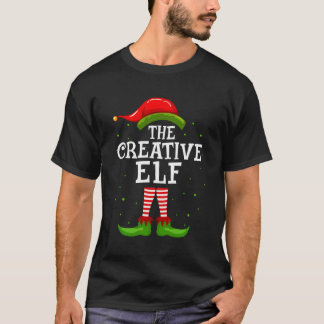 T-shirt Le pyjama familial créatif de Noël des elfes