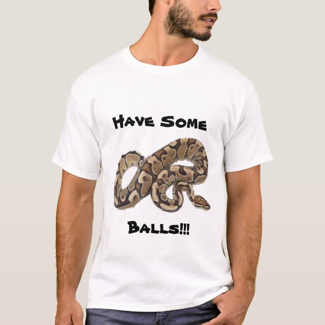 T-shirt Le python de boule ont quelques boules (Devant)