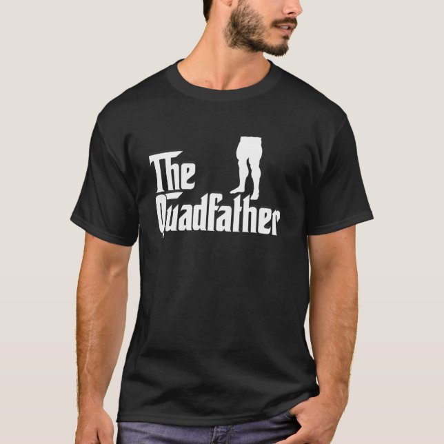 T-shirt Le Quadfather Leg Day Gym Motivation Pump Couvertu (Devant)