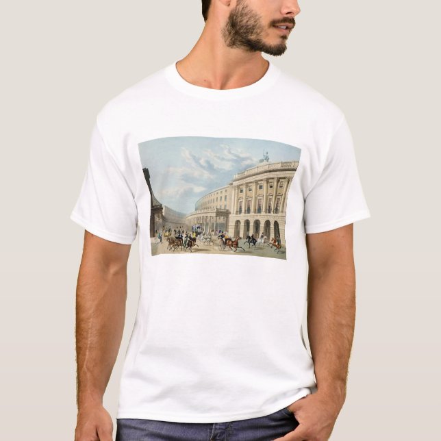 T-shirt Le quart de cercle, rue de régent, de Piccadilly (Devant)