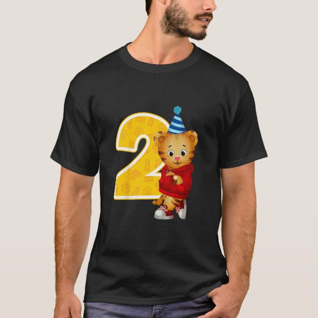 T-shirt Le quartier de Daniel Tiger Mon 2e anniversaire (Devant)