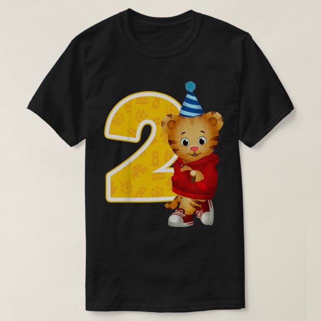 T-shirt Le quartier des enfants Daniel Tiger Mon 2e annive (Design devant)