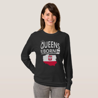 T-shirt Le Queens polonais de cadeau d'anniversaire de