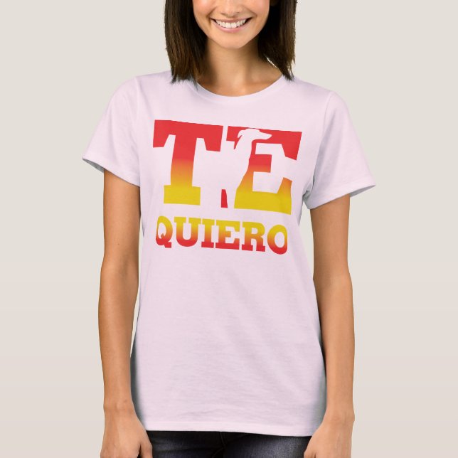 T-shirt LE QUIERO Galgo Español (Devant)