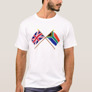 T-shirt Le R-U et les drapeaux croisés parAfrique du Sud