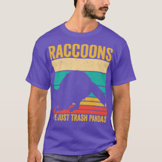 T-shirt Le Raccoon Drôle N'Est Qu'Un Pandas Retro