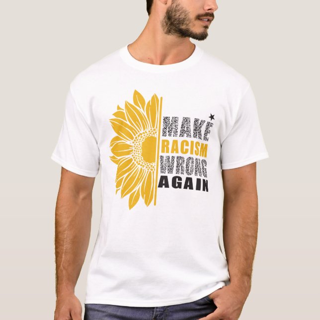 T-shirt Le racisme La vie noire est importante BLM Afro-Am (Devant)