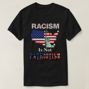 T-shirt Le RACISME N'EST PAS PATRIOTISME