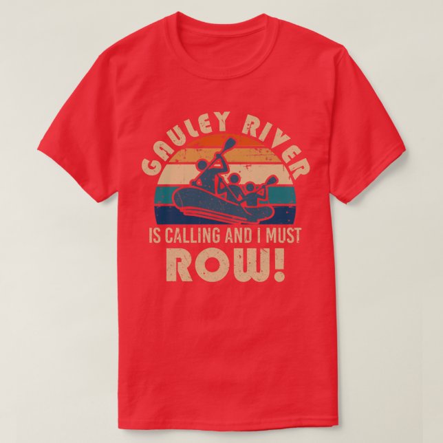T-shirt Le rafting de la rivière Gauley (Design devant)