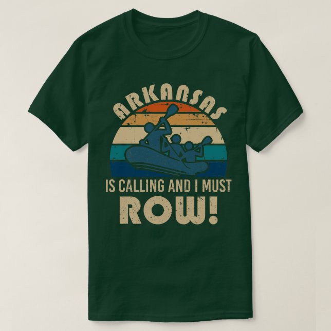 T-shirt Le rafting de l'Arkansas (Design devant)