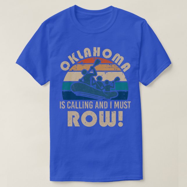 T-shirt Le rafting sur la rivière Oklahoma (Design devant)