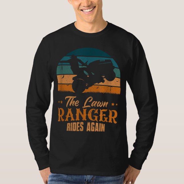 T-shirt Le Ranger De La Pelouse Ride De Nouveau Jardin Pui (Devant)
