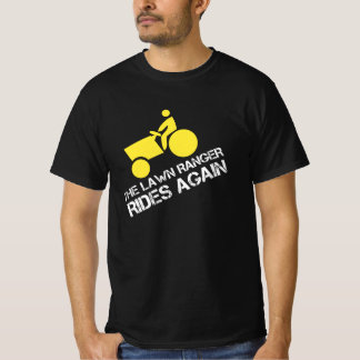 T-shirt Le ranger de pelouse roule de nouveau sur un tract