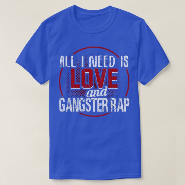 T-shirt Le rap de Gangster (Design devant)