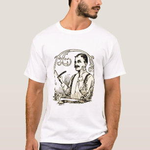 T-shirt Le rasage traditionnel d'un homme