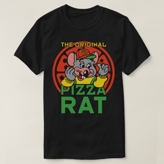 T-shirt Le Rat De Pizza D'Origine  (Design devant)