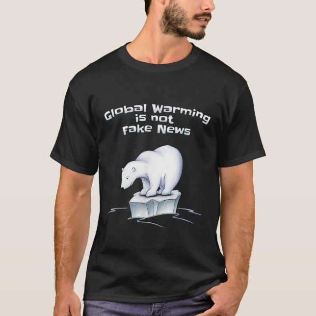 T-shirt Le Réchauffement climatique de l'ours polaire n'es (Devant)