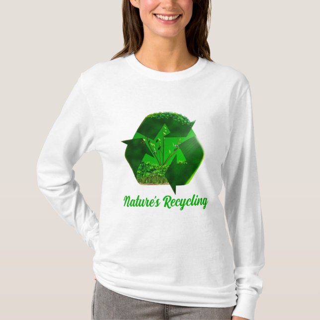 T-shirt Le recyclage de la nature (Devant)