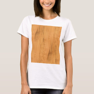 T-shirt Le regard de la texture en bois de grain d'érable