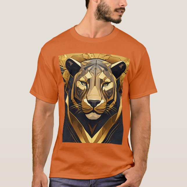 T-shirt Le regard du lion (Devant)