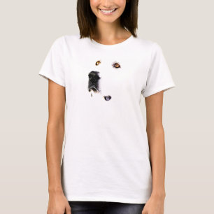 T-shirt Le regard fixe de Pyrénées. pièce en t femelle