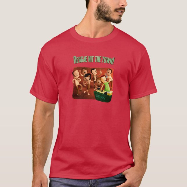 T-shirt Le reggae a frappé la ville ! (Devant)